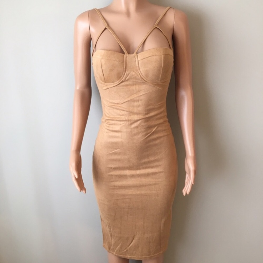 Suede Midi Dress